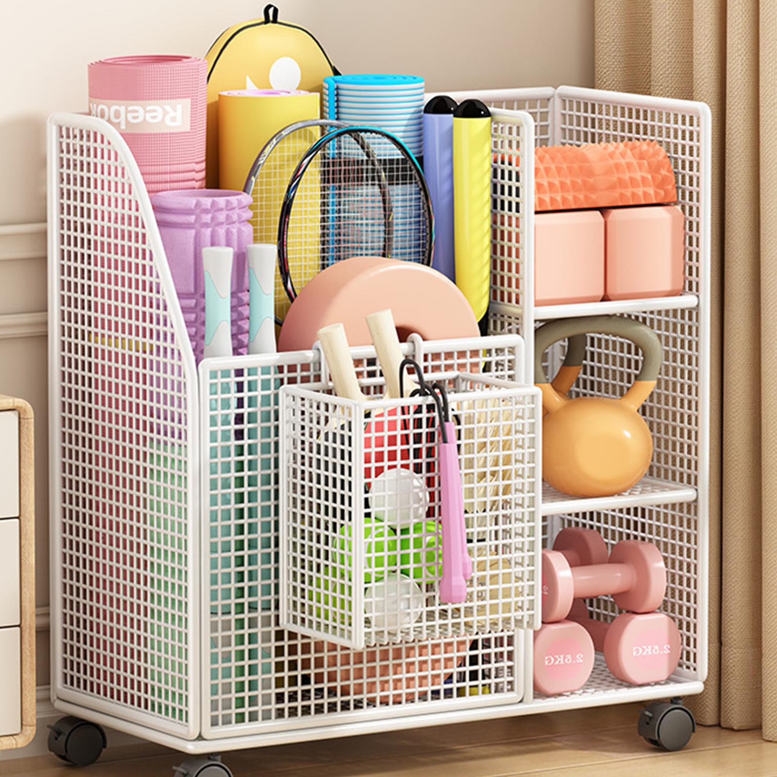 Yoga Pad Storage Rack Iron Mov - Sports Equipment Trolley 评论和价格