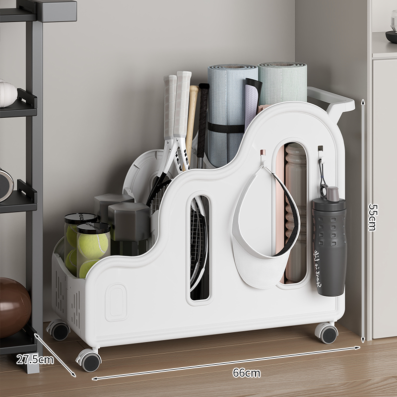 Storage rack Movable yoga mat  - Sports Equipment Trolley 评论和价格