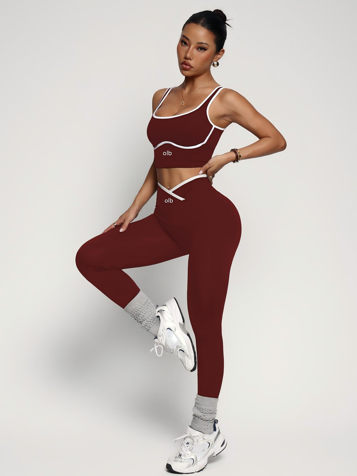 2-piece new sports bra vest pa - Sports Equipment Set 评论和价格