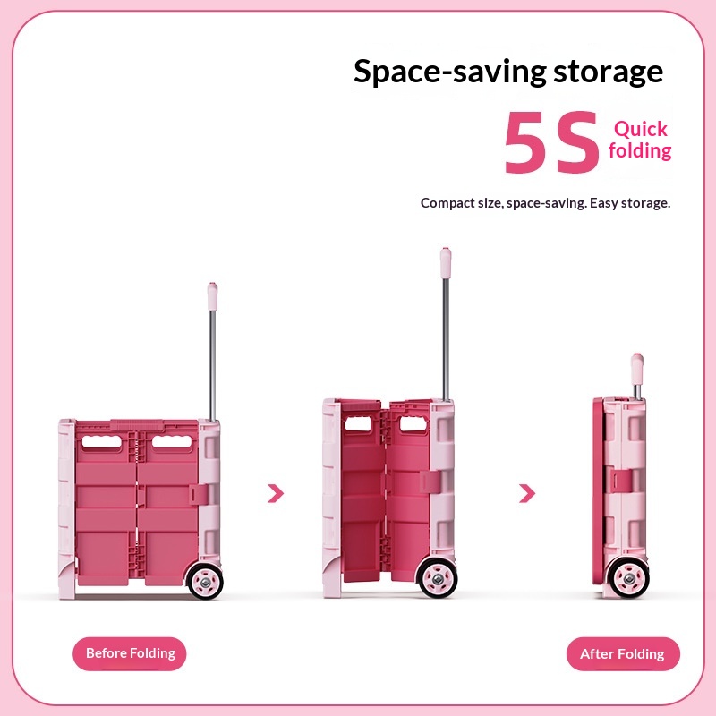 Portable Foldable Shopping Tro - Sports Equipment Trolley 评论和价格