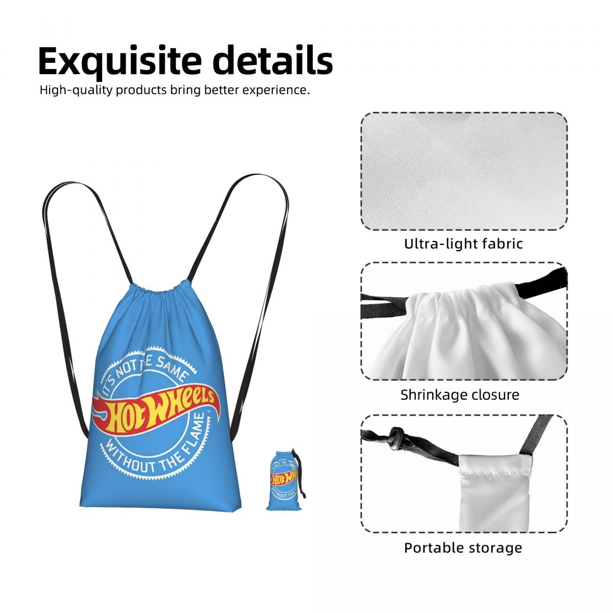 Hot Wheels Race Drawstring Bac - Sports Equipment Bag With Wheels 评论和价格
