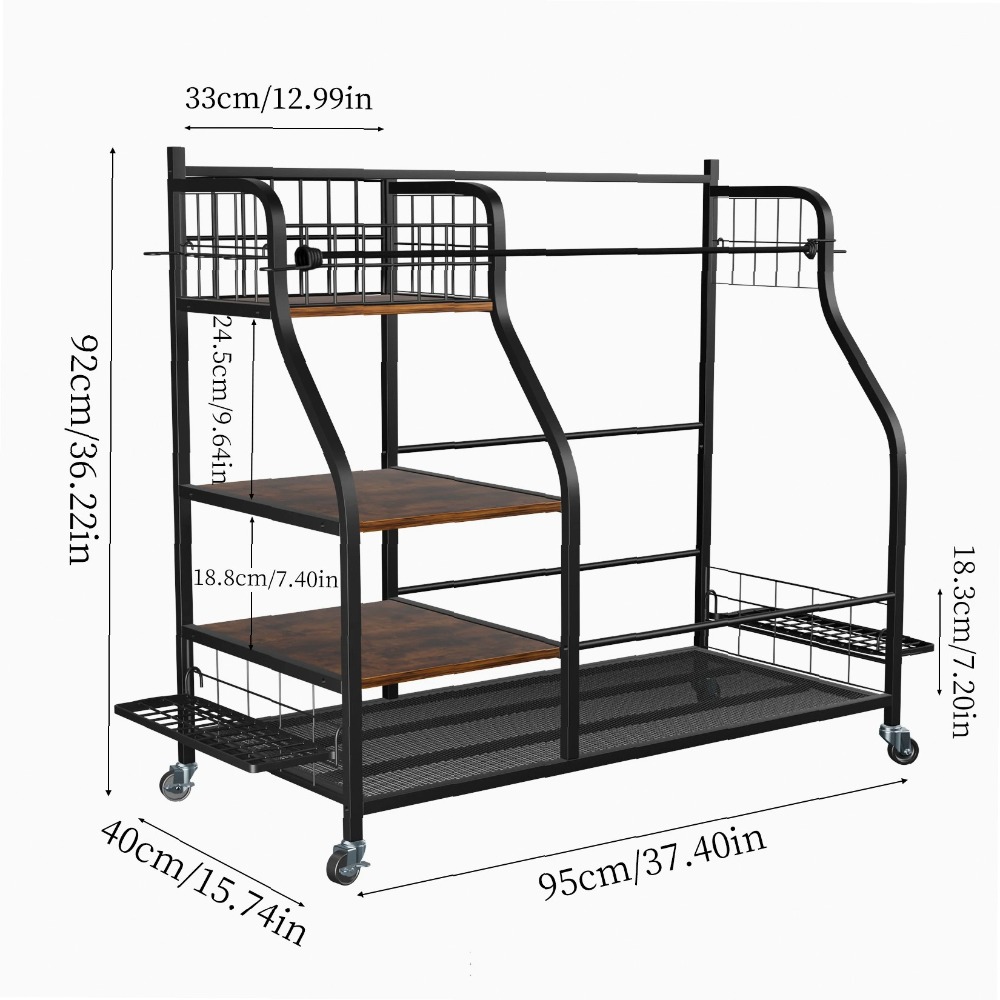 Mobile Golf Bag Rack with Whee - Sports Equipment Bag With Wheels 评论和价格